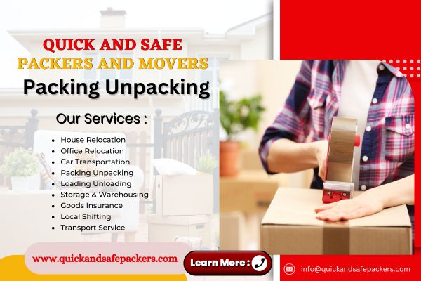 Quick and Safe Packers and Movers